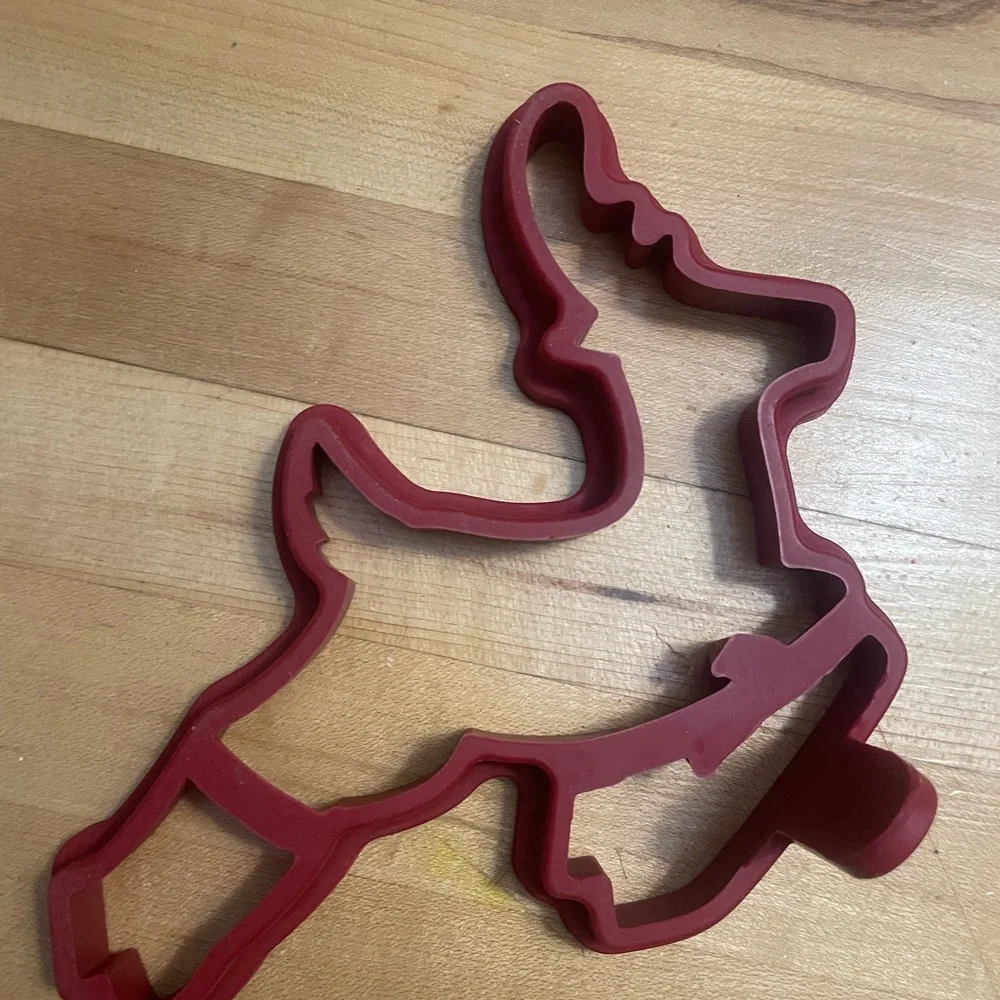 Williams Sonoma Red and Black Cookie Cutters/Pancake Molds